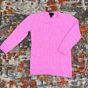 J.Crew Collection Italian Cashmere cable knit sweater